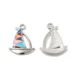 Alloy Enamel Pendant Rhinestone Settings
