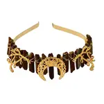 Natural Quartz with Metal Hair Bands