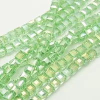 Electroplate Glass Beads Strands