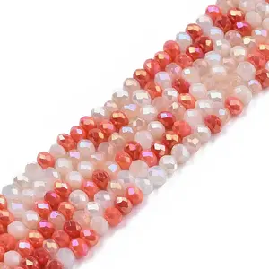 Electroplate Glass Beads Strands