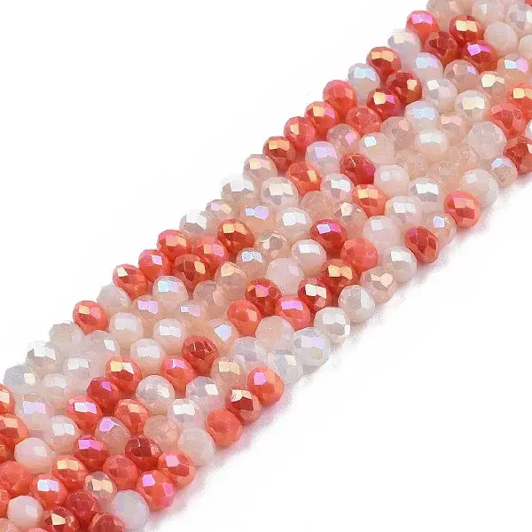Electroplate Glass Beads Strands