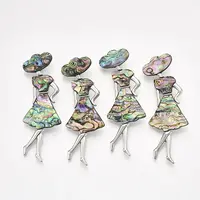 Shell Brooches/Pendants