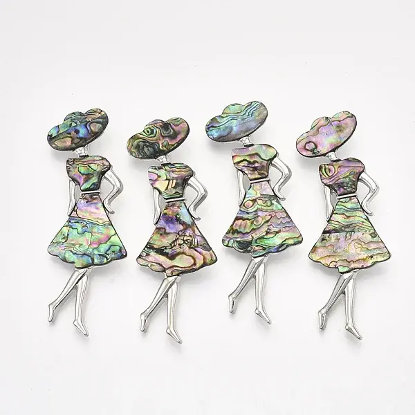 Shell Brooches/Pendants