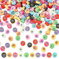 300Pcs 10 Colors Handmade Polymer Clay Beads