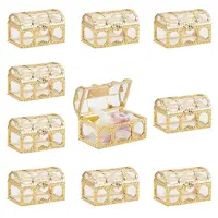 10Pcs Plastic Flip Cover Box