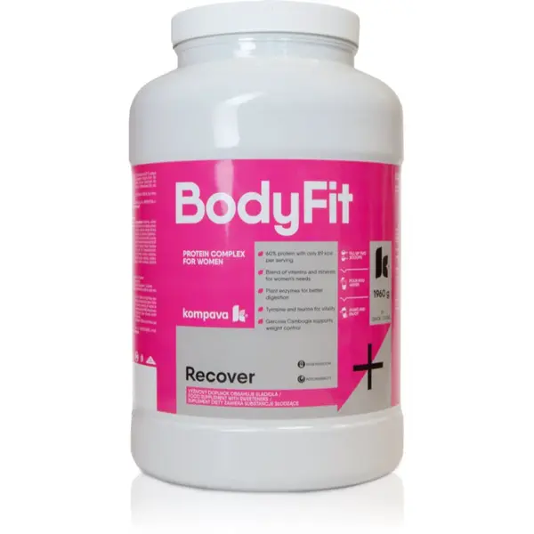 Kompava BodyFit protein pro ženy příchuť Strawberry 1960 g