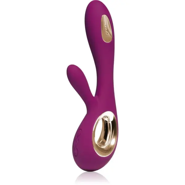 Lelo Soraya Wave vibrátor se stimulátorem klitorisu Deep Rose 21,5 cm
