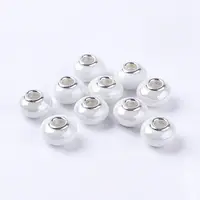 Handmade Porcelain Ceramic Spacer Beads Fit European Charm Bracelets