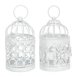 Metal Iron Birdcage Candle Holder