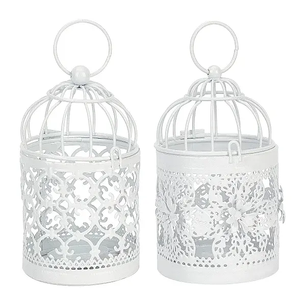 Metal Iron Birdcage Candle Holder