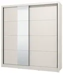 Posuvná šatní skříň se zrcadlem 205 gally - béžová