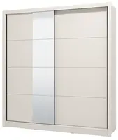 Posuvná šatní skříň se zrcadlem 205 gally - béžová