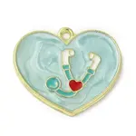 Medical Theme Alloy Enamel Pendants