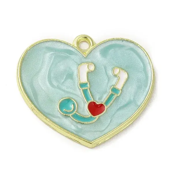 Medical Theme Alloy Enamel Pendants