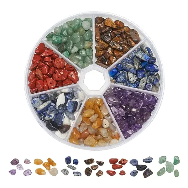 101.5G 7 Colors Natural Mixed Gemstone Beads