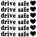 Laser PVC Drive Safe Self Adhesive Car Stickers