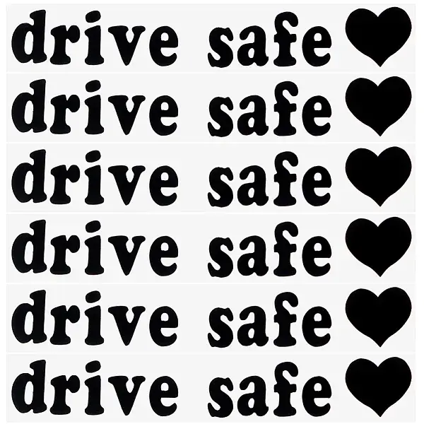 Laser PVC Drive Safe Self Adhesive Car Stickers