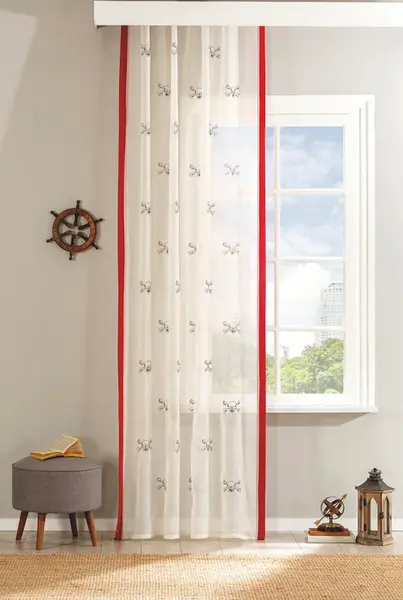 Dětská záclona jack s motivem pirátské lebky 140x260cm