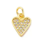 Brass Micro Pave Cubic Zirconia Pendants