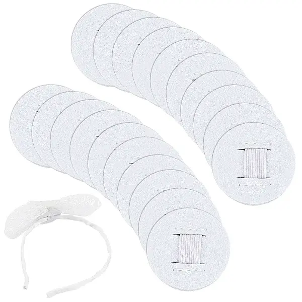 20Pcs Felt Hair Band Pads