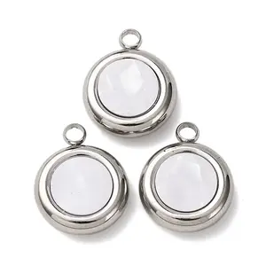 304 Stainless Steel Resin Pendants