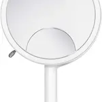 Simplehuman Kozmetické zrkadlo s dotykovým ovládaním intenzity osvetlenia Sensor Trio Biela nerez