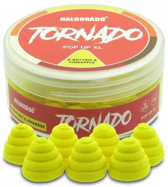 Haldorádó plávajúce boilie pop-up tornado xl 30 g 15 mm -  n-butyric ananás