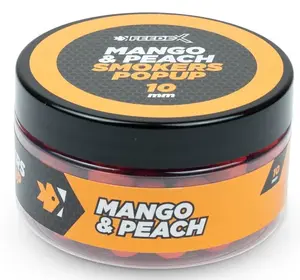 Feeder expert plávajúce boilie smokers pop-up 100 ml 10 mm - mango broskyňa