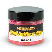 Mikbaits mini boilie v dipe 6-8 mm 50 ml-jahoda