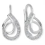 Soliter Módne strieborné náušnice so zirkónmi 436 001 00551 04