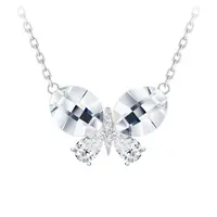 Preciosa Pôvabný strieborný náhrdelník Devotion s českým krištáľom Preciosa 6147 00