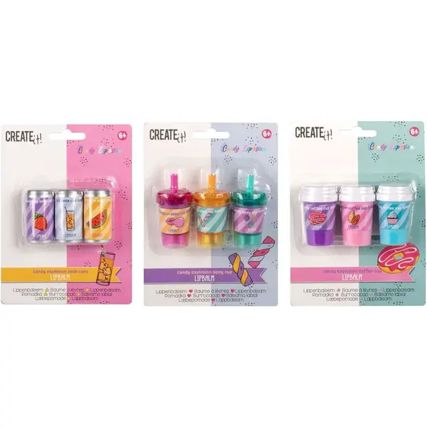 Balzam na pery voňavý Candy 3 ks