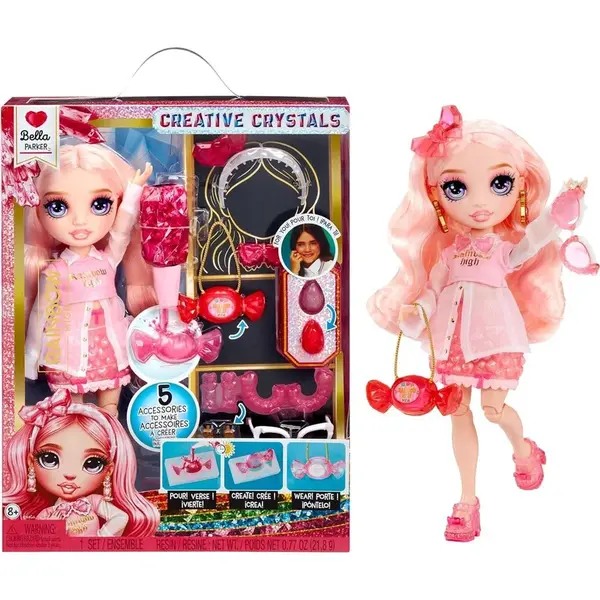 Rainbow High Creative Crystals bábika - Bella Parker