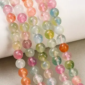 Dyed Natural Rose Quartz Beads Strands