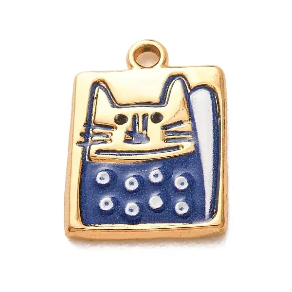 Printed 304 Stainless Steel Enamel Pendants