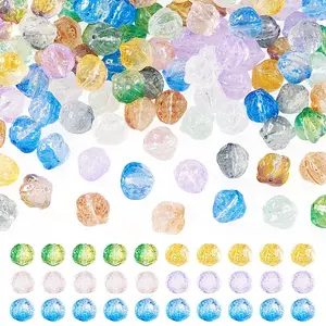 100Pcs Transparent Glass Beads
