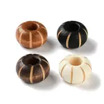Schima Wood Carved European Beads