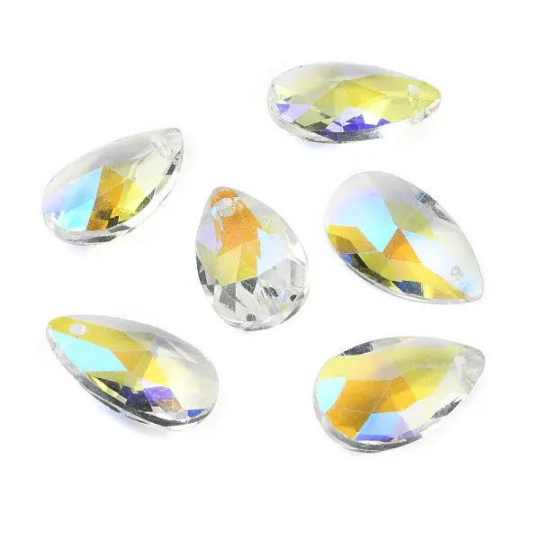 Faceted Glass Pendants
