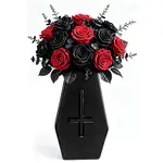 Gothic Coffin-Shaped Ceramic Vase