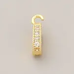 Brass Micro Pave Cubic Zirconia Twister Clasp