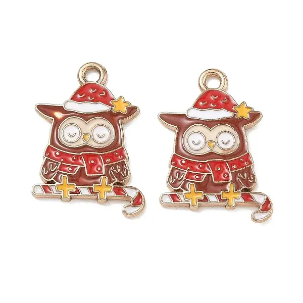 Christmas Themes Alloy Enamel Pendants