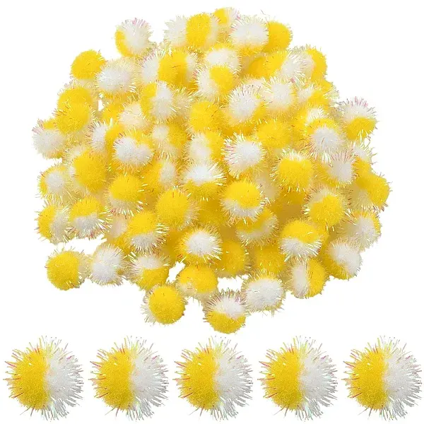 100Pcs Polyester Pom Pom Ball