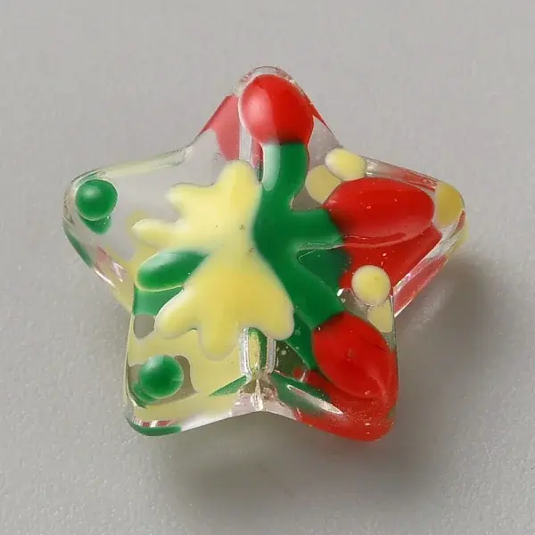 Christmas Theme Handmade Lampwork Beads