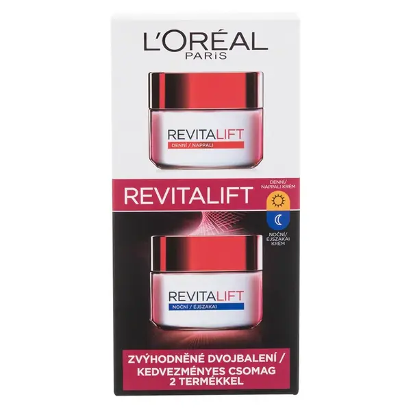 L´ORÉAL Paris Revitalift Duopack Denní krém + noční krém 2 x 50 ml