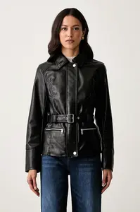 Guess  prechodná bunda dámska z imitácie kože JEANNE