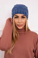 marka niezdefiniowana Fleecová čepice Carolina K243 denim