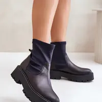 Zazoo 2947 Dámské boty z přírodní kůže černé