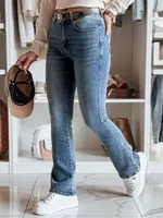 Dámské džíny zvonového střihu s páskem