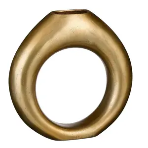 DEKORAČNÍ VÁZA, kov, 35 cm