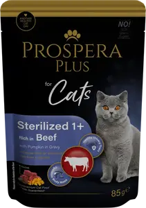 Kapsička Prospera Plus Cat Sterilised 1+ hovězí a dýně 85g